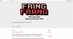 Desktop Screenshot of fringfrangblog.com
